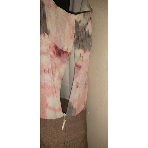 New York And Company Dress Womens LARGE Chiffon Ruffles Sleeveless Summer Classy - Picture 6 of 16